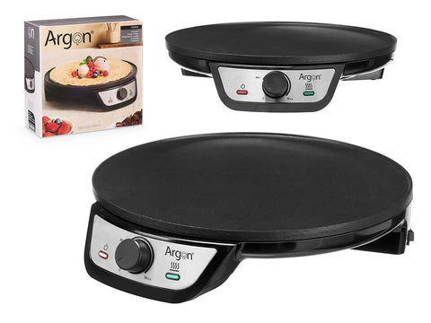 Crêpière en acier noir 1200 W Argon