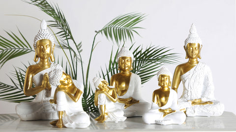 Figura Decorativa Budha 22,6x14,9x33,9cm