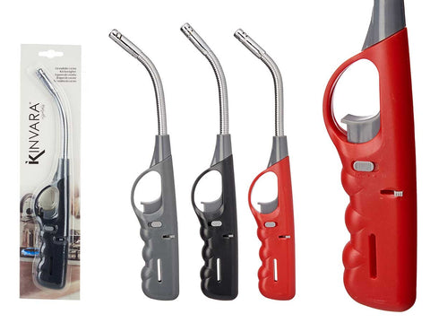 Encendedor Flexible surtido en 3 colores negro gris rojo