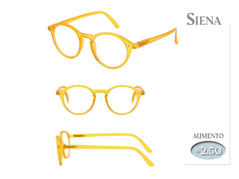 Gafas Lectura Siena Amarillas 2,50 Aumento