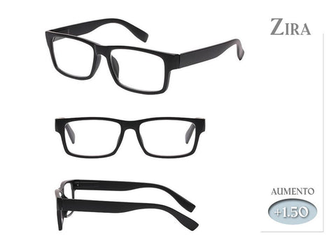 Gafas Lectura Zyra Negras 1,50 Aumento