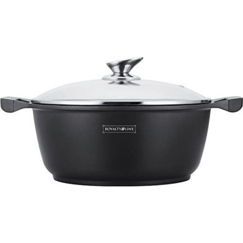 Cacerola con Tapa de Cristal 24ml 3.8L Royalty Line