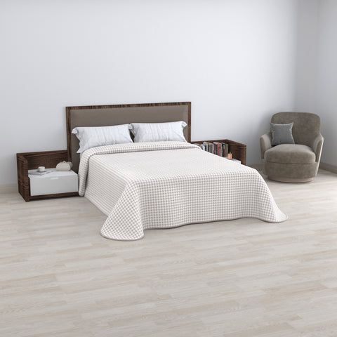 Colcha Ecobuti cama 150cm Eos Beige