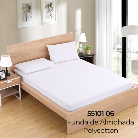 Funda de Coixí 90cm Blanc Roomers 50% Cotó 50% Polièster