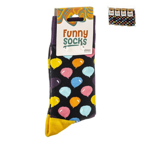 1 Par Calcetines Globo Funny Socks