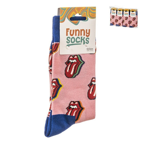 1 Par Calcetines Rolling Funny Socks