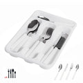 Set 16 Cubiertos Acero Inoxidable Blanco