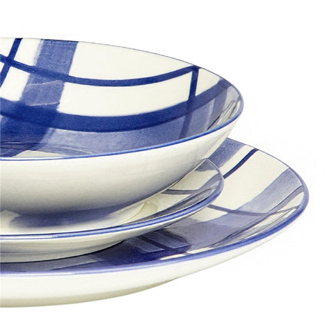 Plato Hondo 21cm Santorini Azul