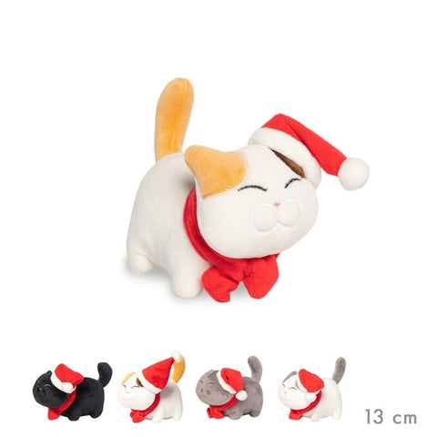 Peluche Gato Nikei Xmas 13cm