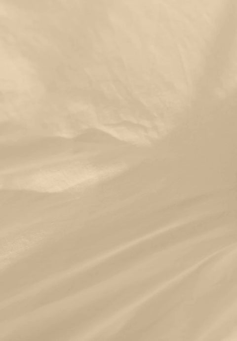 Sábana Bajera Beige Cama 135cm Ajustable Polycotton