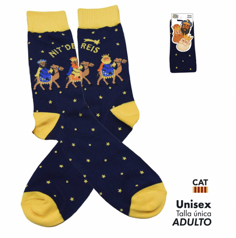 1 Par Calcetines Nit de Reis Catalàn Funny Socks