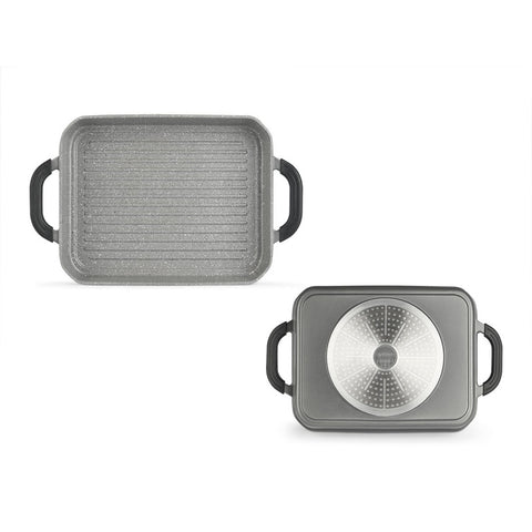 Graella Gris 32x25cm Fonda Alumini Inducció