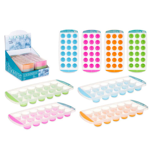 Seau à glace rond en plastique couleurs assorties