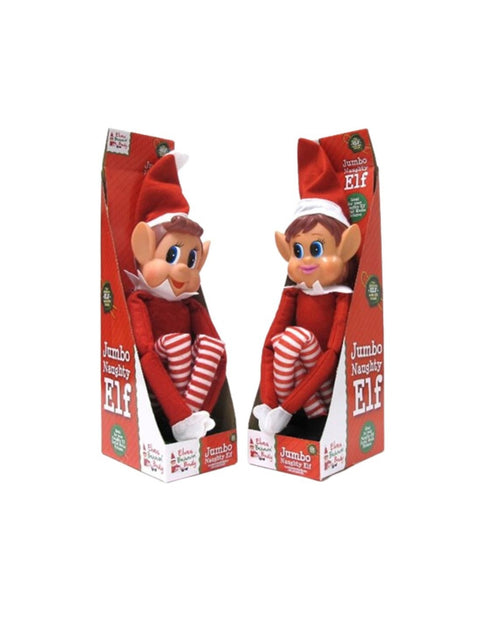 Elfo Travieso 60cm Jumbo Elfie/Elvie Elves Behavin' Badly