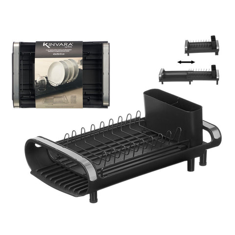 Escurreplatos Extensible Negro