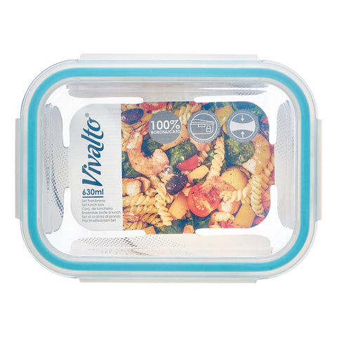 Fiambrera Borosilicato Hermética 630ml