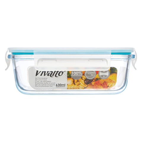 Fiambrera Borosilicato Hermética 630ml