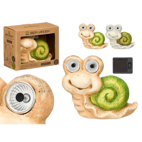 Figura Solar Caracol surtido Blanco Beige