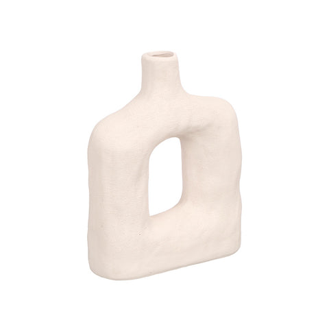 Jarrón Sahara Moderno Agujero Blanco 40cm