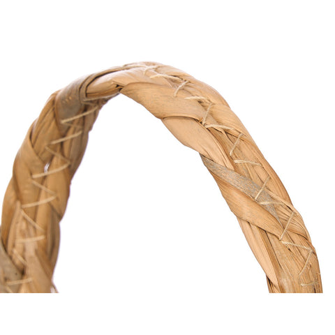 Set de 2 testos de macramé trenat blanc