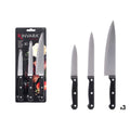 Set 3 Cuchillos Mango Negro