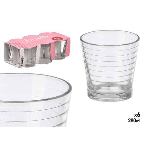 Set 6 Gots Raya Horitzontal 280ml