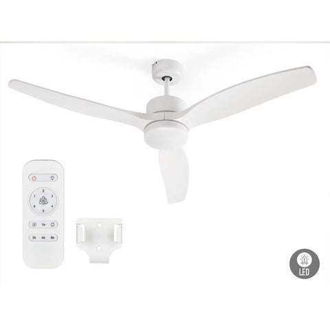 Ventilador de Techo Luz 3 Aspas Blanco 40W