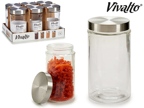 Pack 6 Pots de Cristall Rodons 1L Tapa Acer