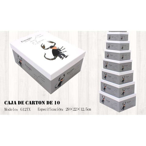 Juego 10 Cajas del Horóscopo Escorpio